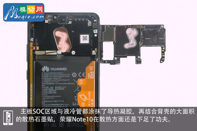 切開液冷管一探PC級散熱 榮耀Note10暴力拆解