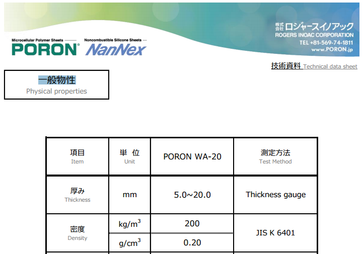 井上PORON WA-20