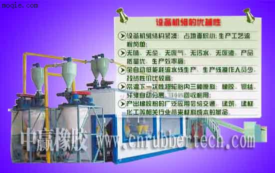 廢舊橡膠處理技術及處理設備