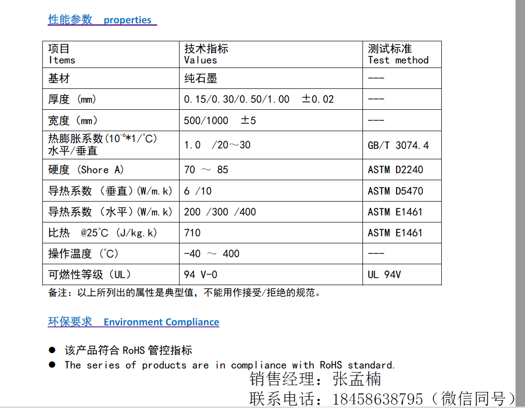 天然膨脹石墨導熱散熱材料