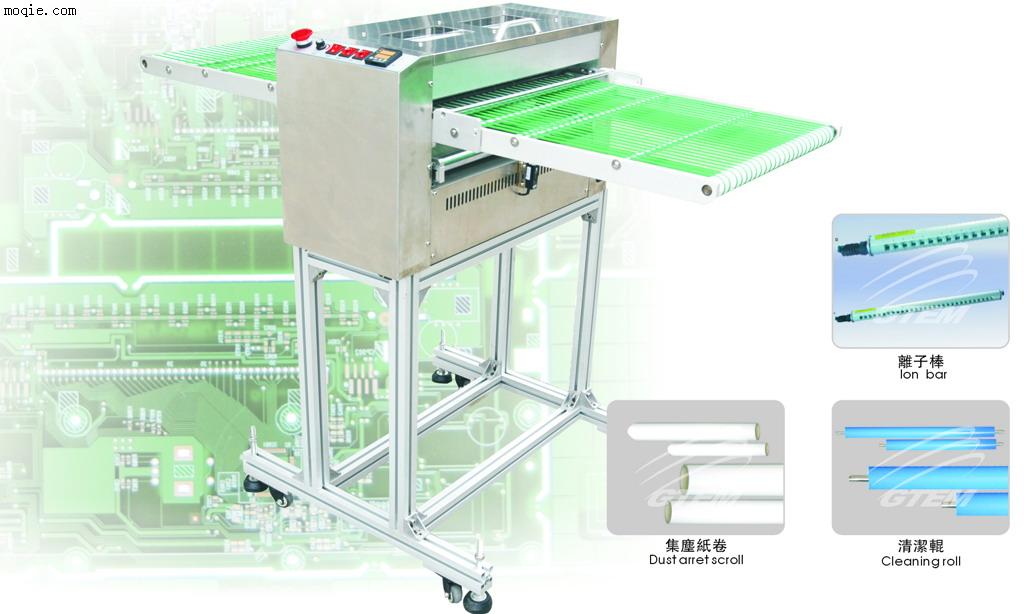 PVC靜電除塵機，PE板面清潔機