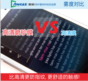 廠家供應**清磨砂保護膜材料（防眩光、防指紋）
